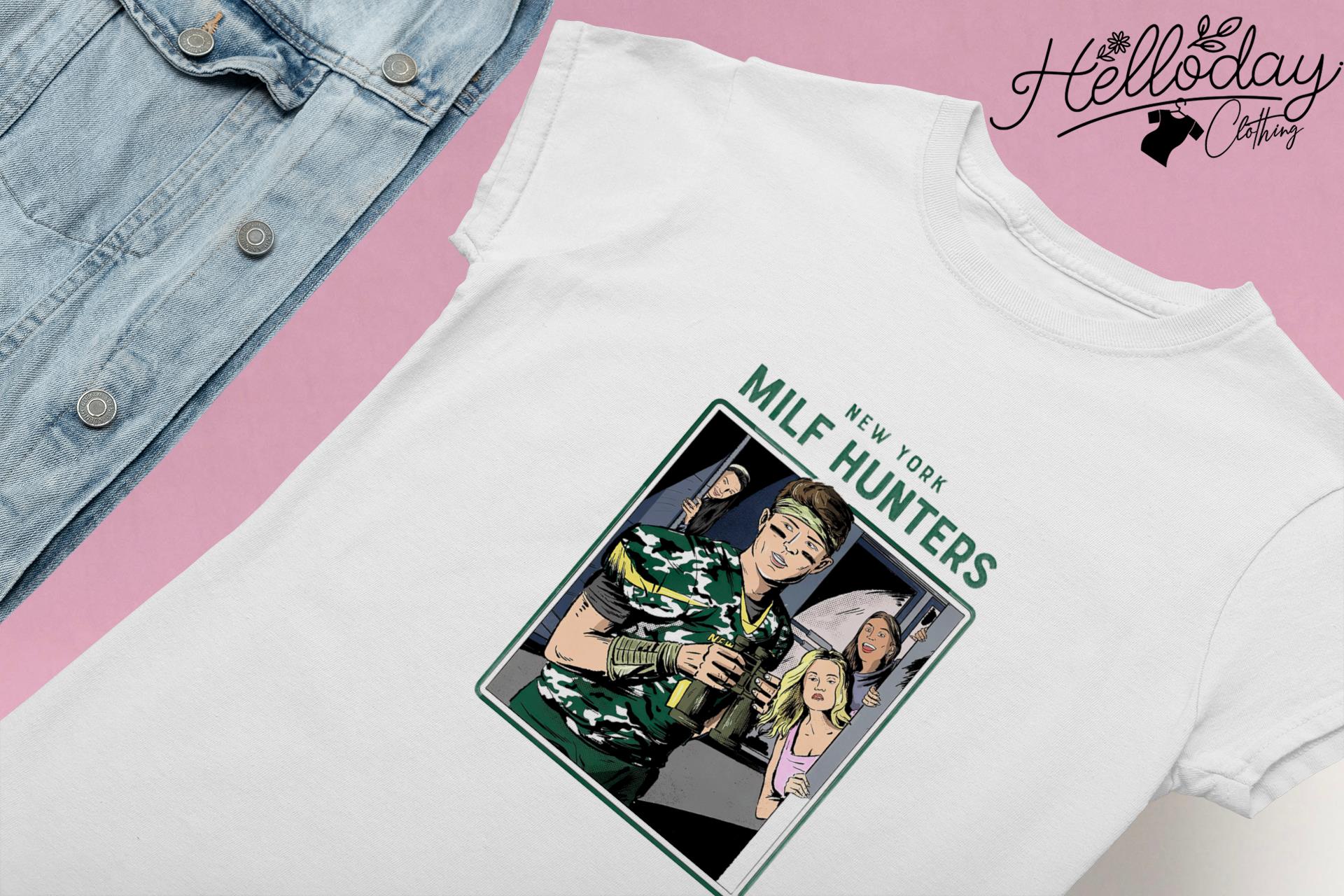 Zach Wilson New York Jets Milf Hunter T-shirt Apparel 