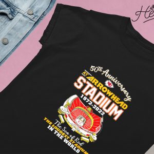 Kansas city Chiefs 50th anniversary at arrowhead stadium 1972 2022 the sea  of red shirt, hoodie, sweater, long sleeve and tank top