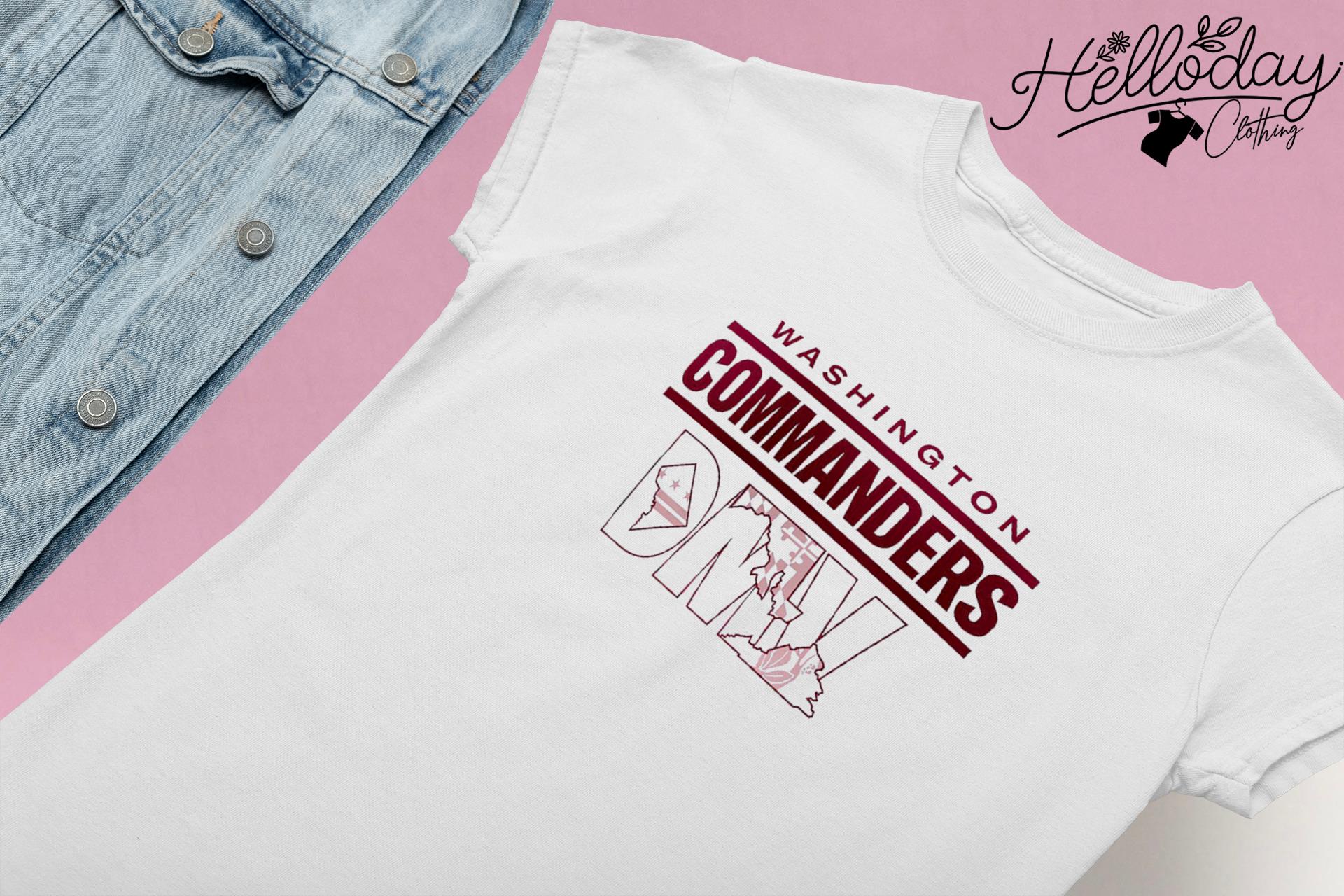 Official washington commanders dmv T-shirt, hoodie, sweater, long sleeve  and tank top