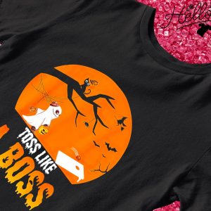 Boo toss like a boss cornhole Halloween shirt