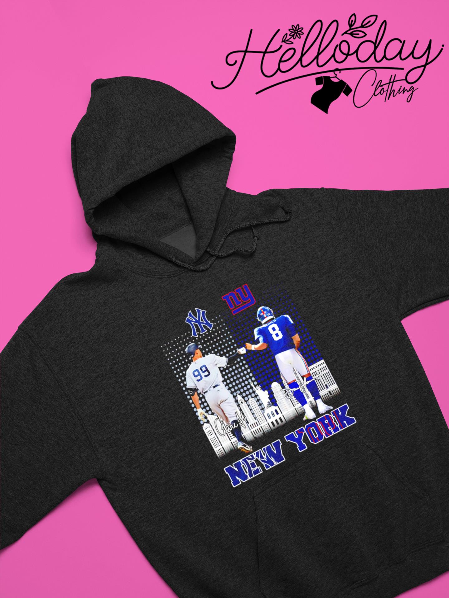 Aaron Judge and Daniel Jones New York City signatures shirt, hoodie,  sweater, long sleeve and tank top