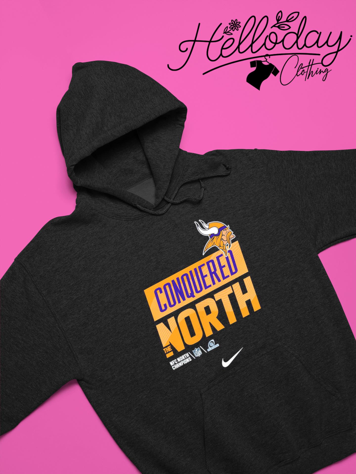 Minnesota Vikings Nike Conquered The North 2022 Nfc North Division Champions  Shirt Hoodie