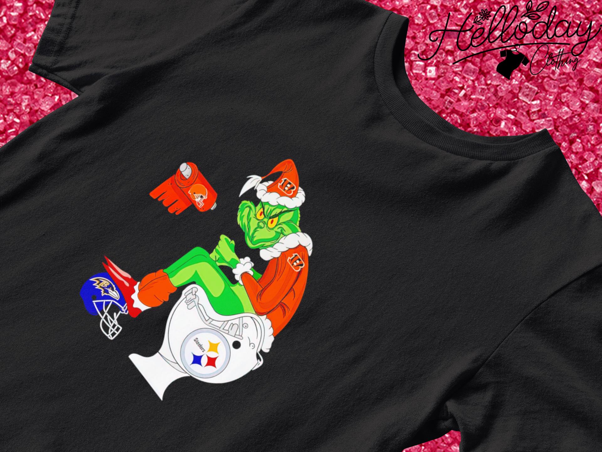 Clothing Pittsburgh Steelers Grinch Toilet Baltimore Ravens