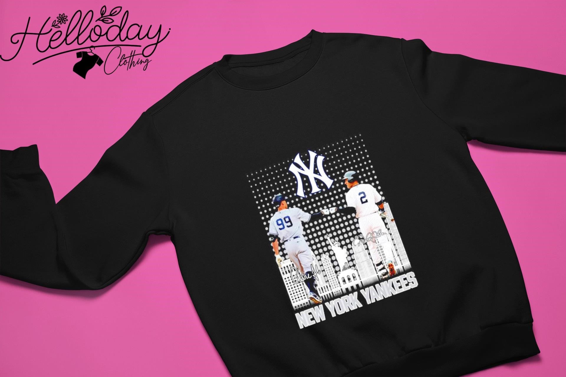 Aaron Judge and Derek Jeter New York Yankees signatures T-shirt - Teecheaps