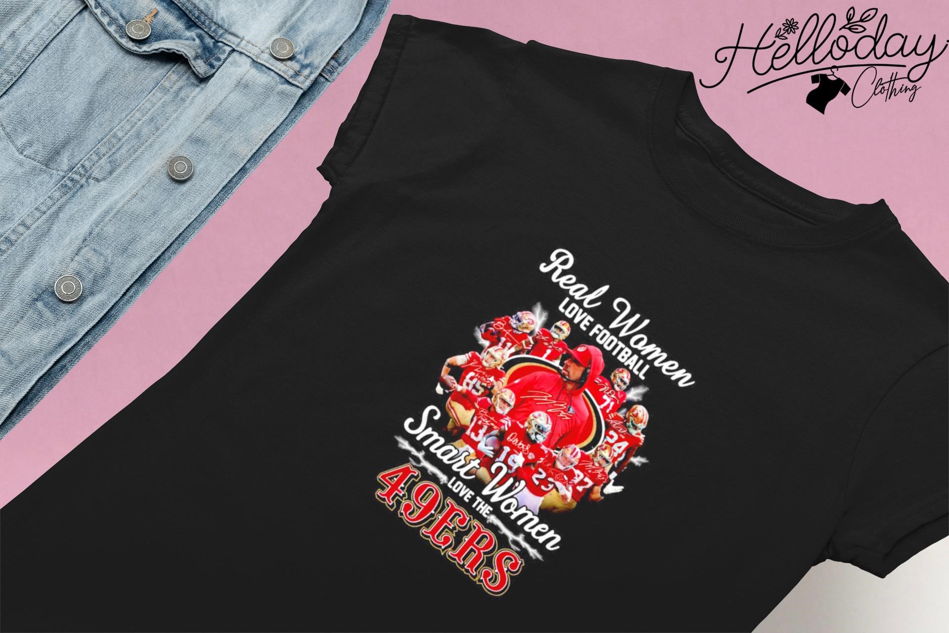 Real women love football smart women love the 49ERS diamond heart shirt,  hoodie, sweater, ladies v-neck and tank top