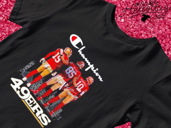 San Francisco 49ers Deebo Samuel George Kittle and Jimmy Garoppolo Niner  Faithful signatures shirt - Dalatshirt