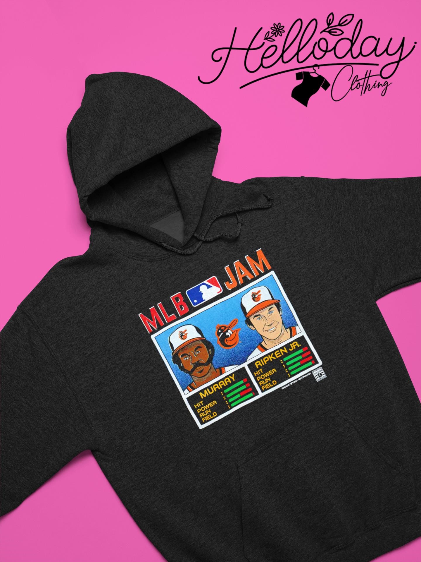 Official MLB Jam Orioles Murray And Ripken Jr. retro Shirt, hoodie