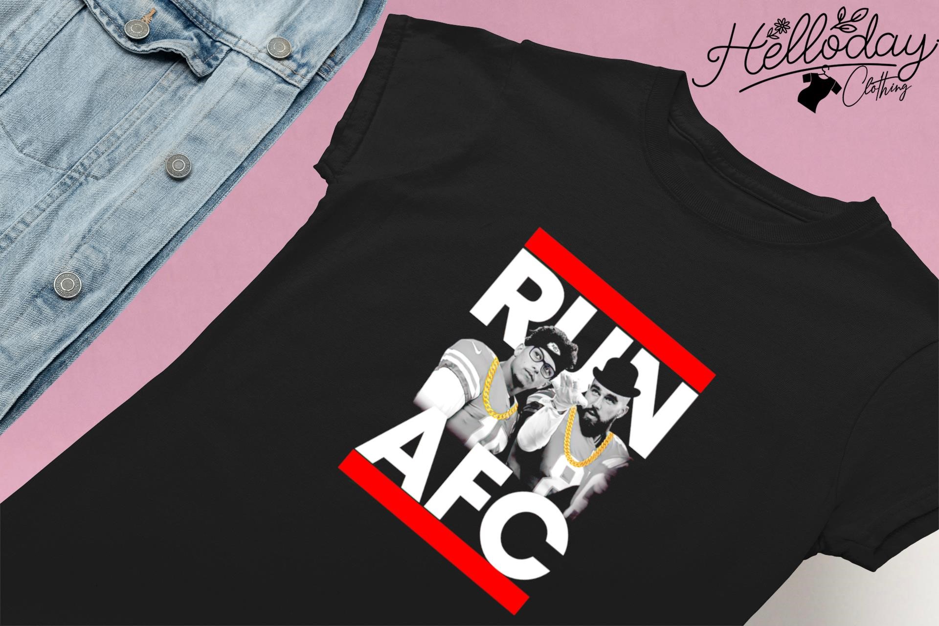 : Patrick Mahomes Travis Kelce Run Afc Tshirt, Sweatshirt, Long  Tee, Tank Tops, Hoodie for Men Women : Handmade Products