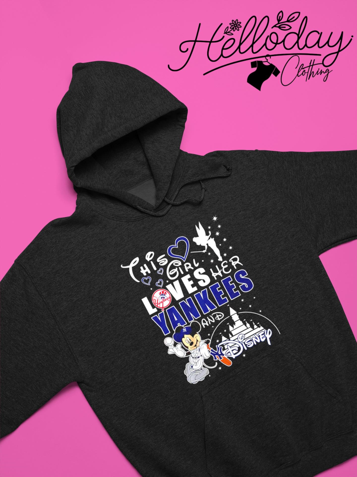Mickey mouse this girl loves her yankees and disney shirt, hoodie,  longsleeve, sweater