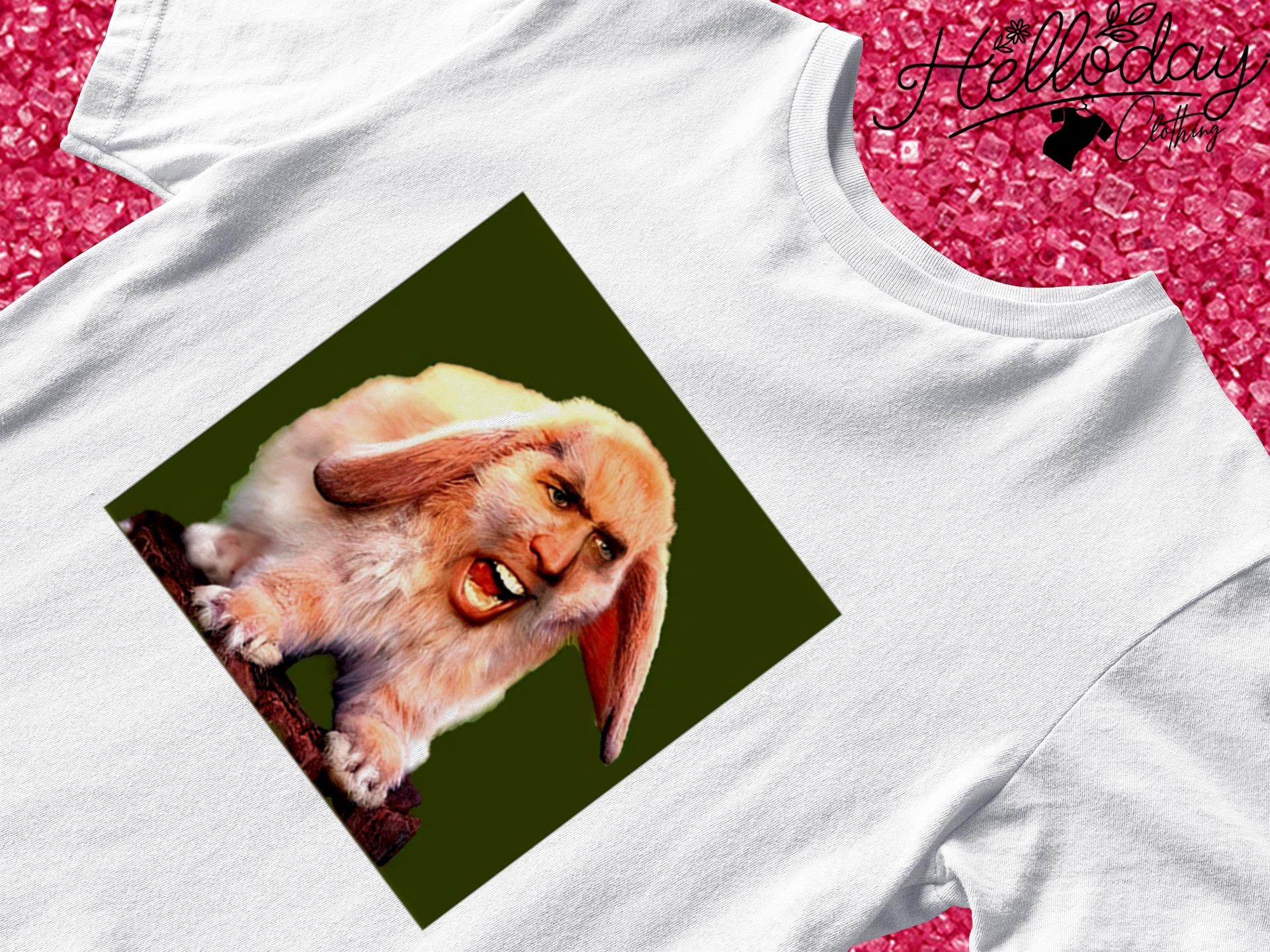Nicolas Cage Bunny meme shirt