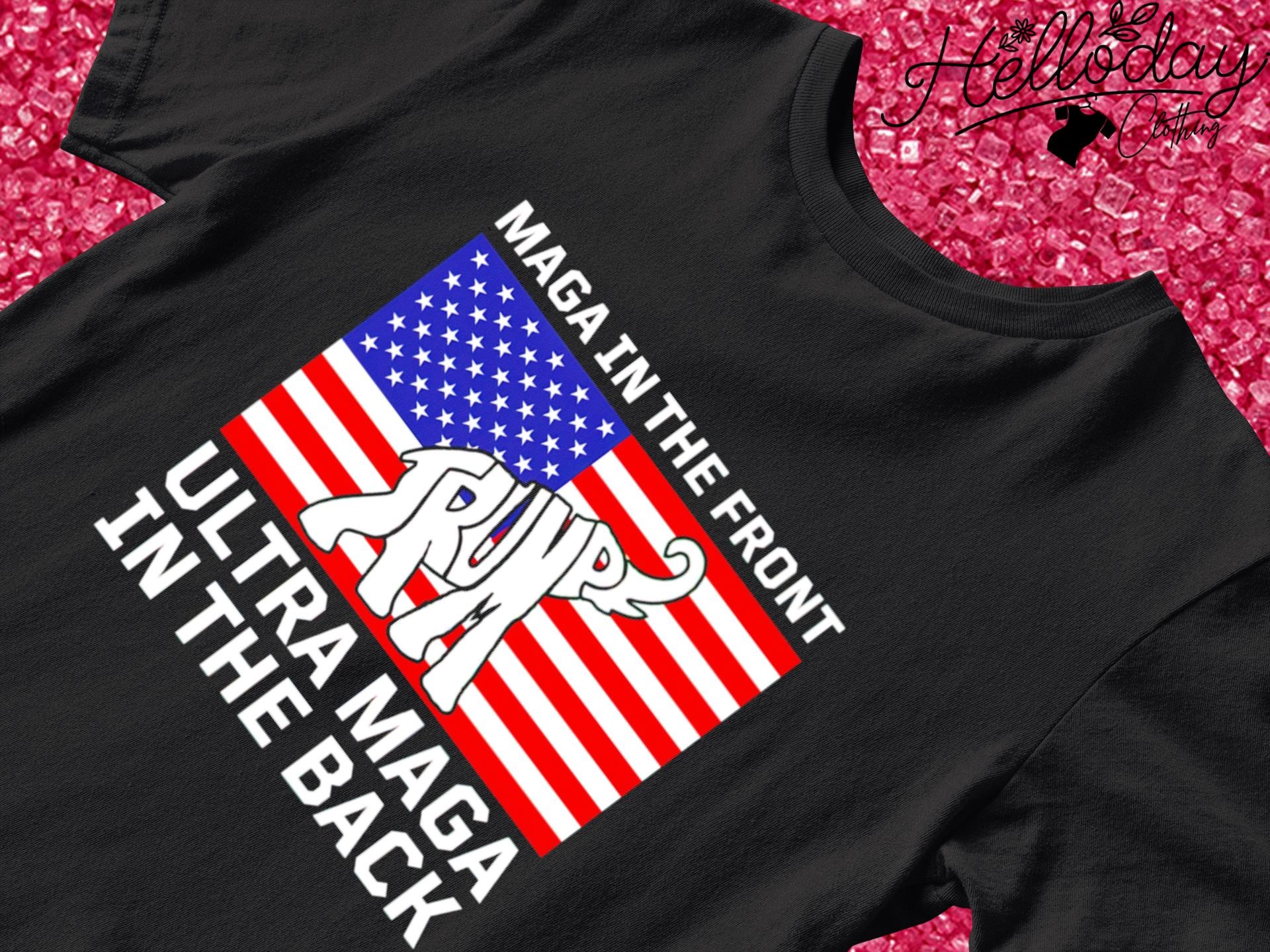 Elephant Trump maga in the front ultra Maga in the back shirt