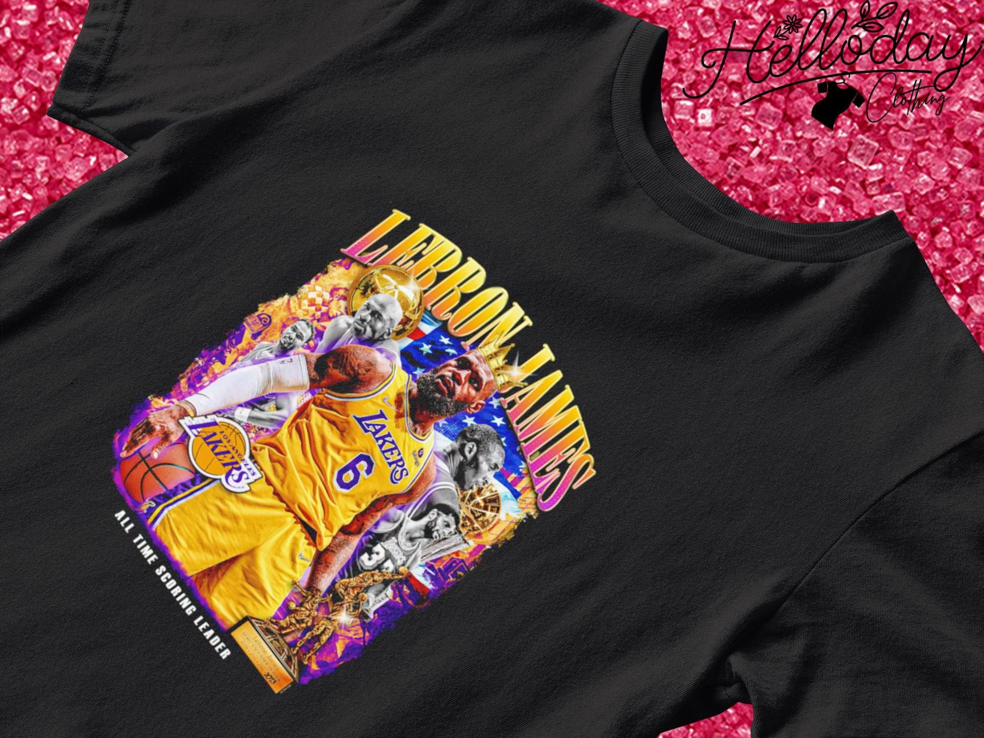 King Lebron James all time scoring leader Los Angeles Lakers shirt