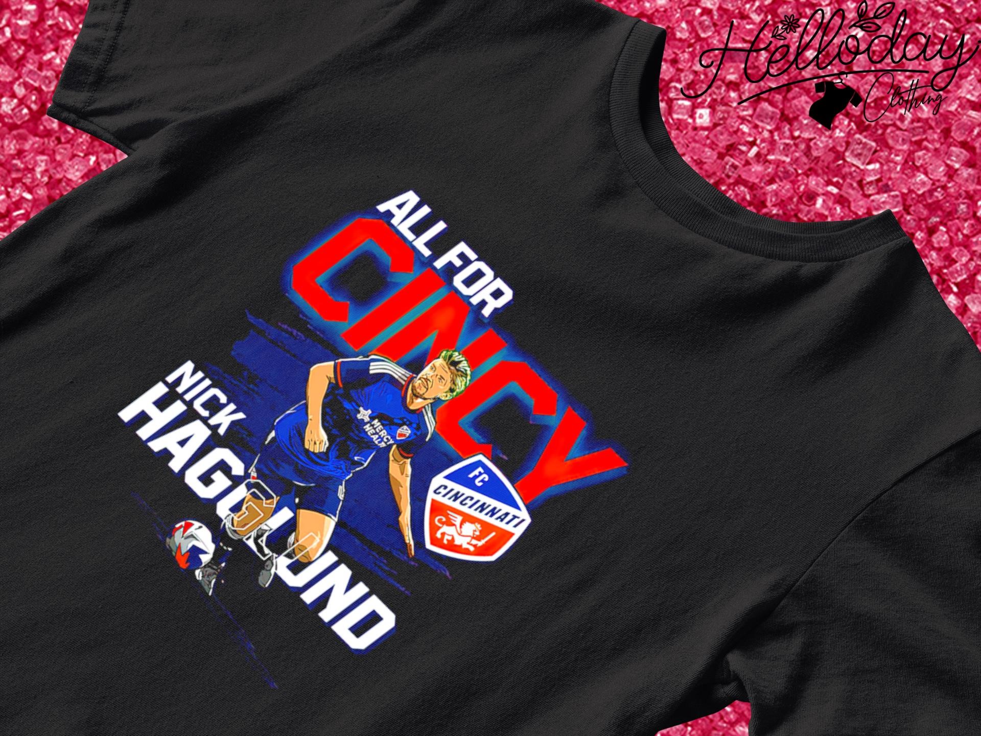Nick Hagglund all for Cincy Fc Cincinnati shirt