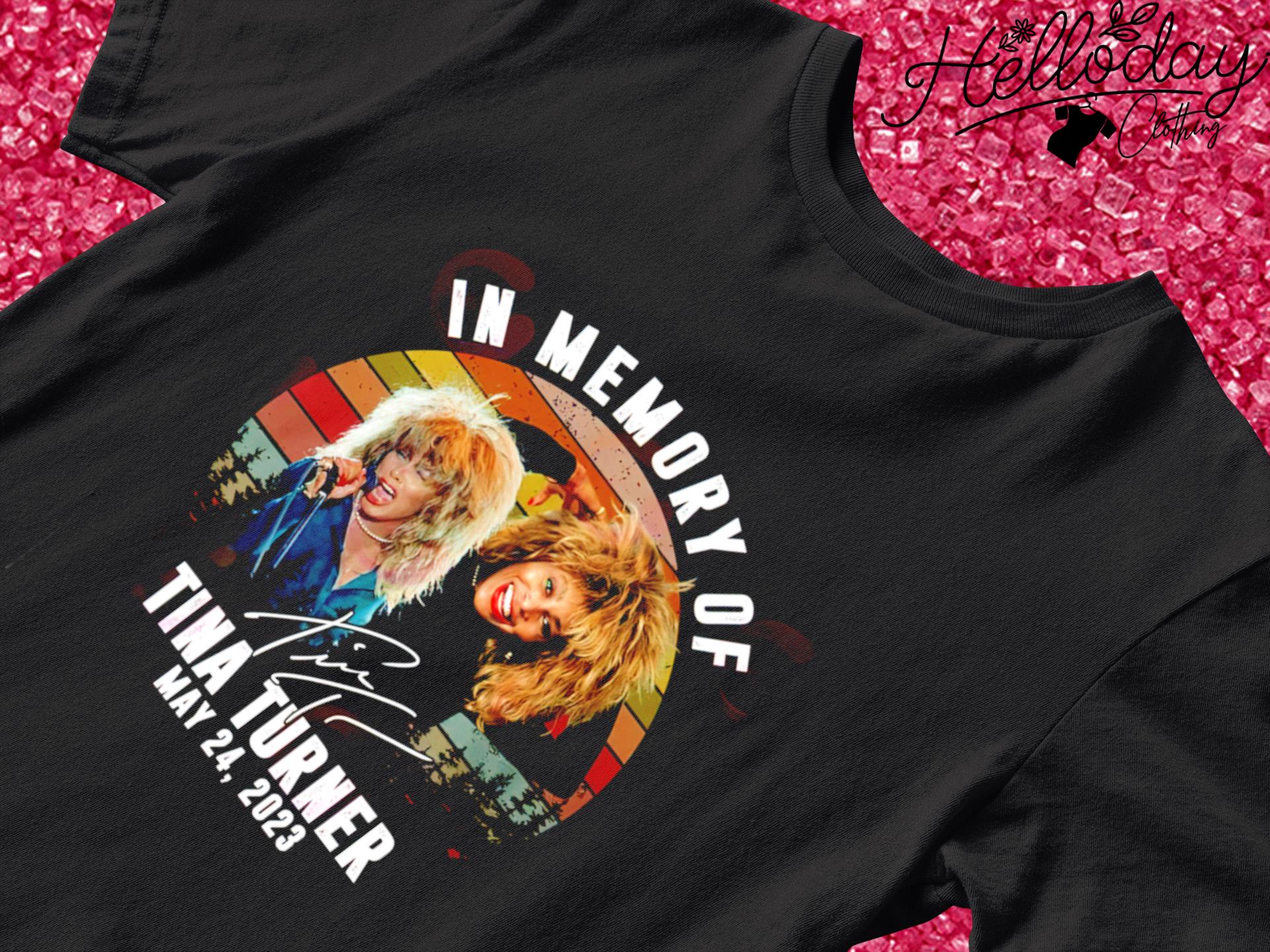 In memory of Tina Turner 2023 vintage signature shirt