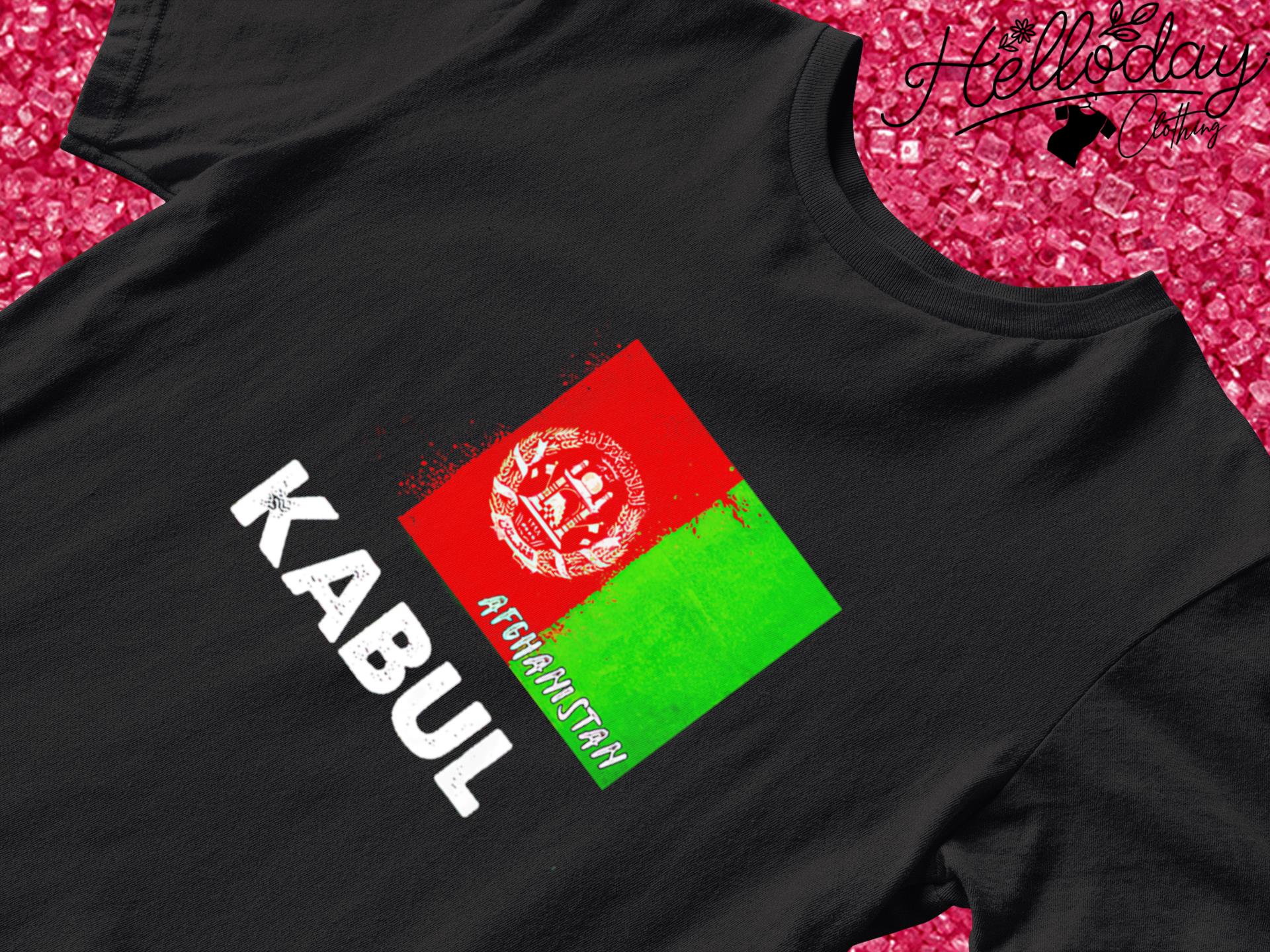 Kabul Afghanistan flag shirt
