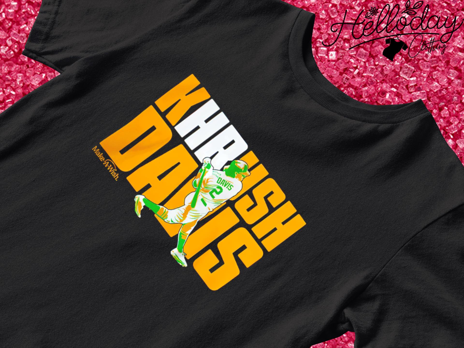 Khris Davis Oakland Athletics make a wish shirt