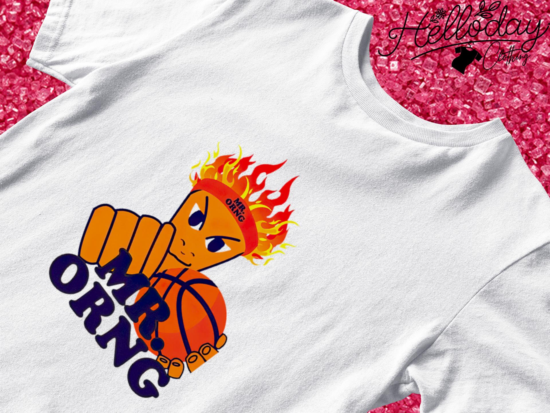 Mr Orng Phoenix Suns Basketball logo shirt