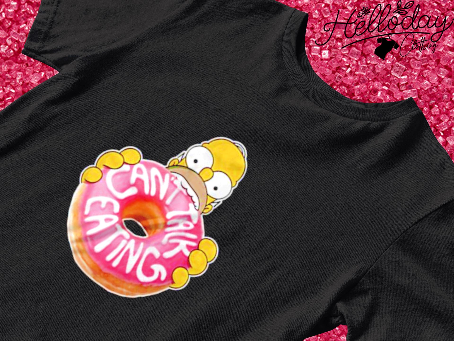 The simpsons homer can’t talk eating shirt