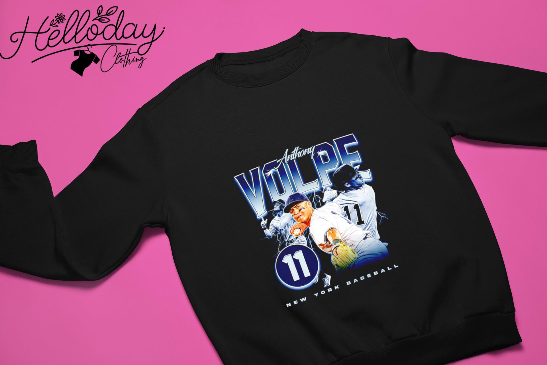 11 Anthony Volpe New York baseball shirt, hoodie, sweater, long sleeve and  tank top