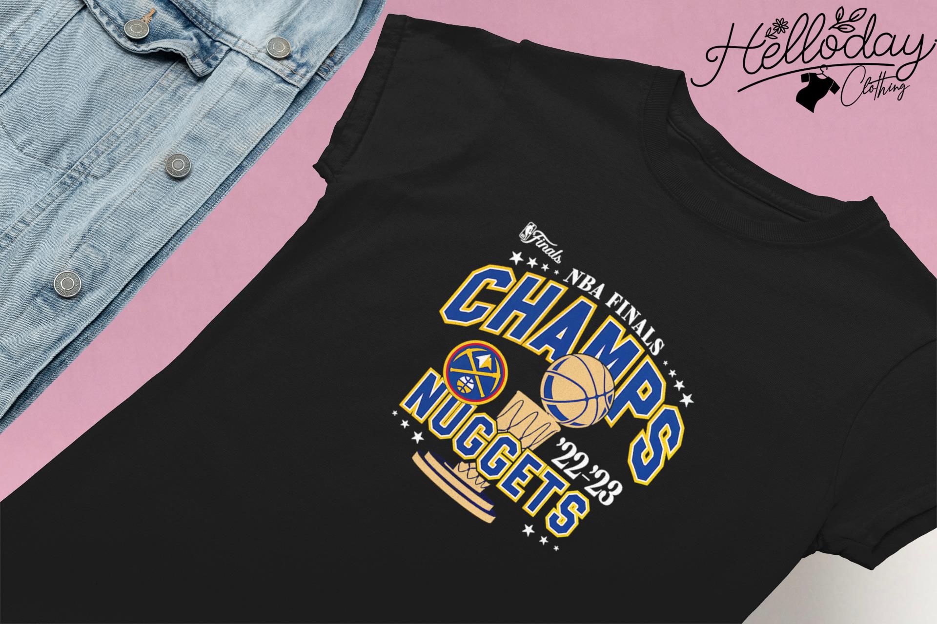 Denver Nuggets 2023 Nba Finals Champions Slip Trophy T-shirt