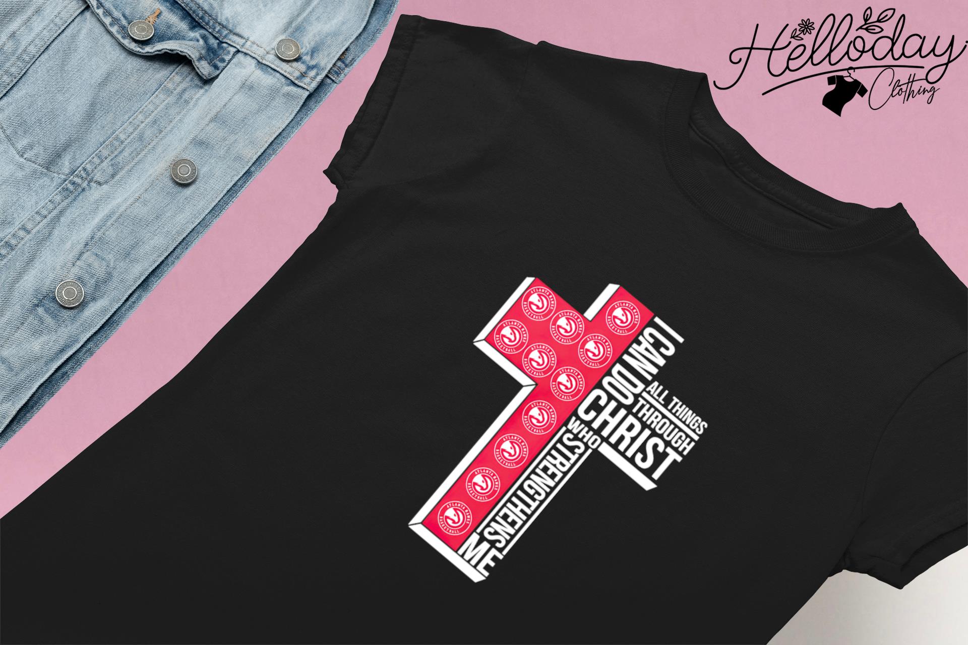 Atlanta Falcons Cross I Can Do Christ Who Strengthens Me All Things Through  shirt, hoodie, sweater, long sleeve and tank top