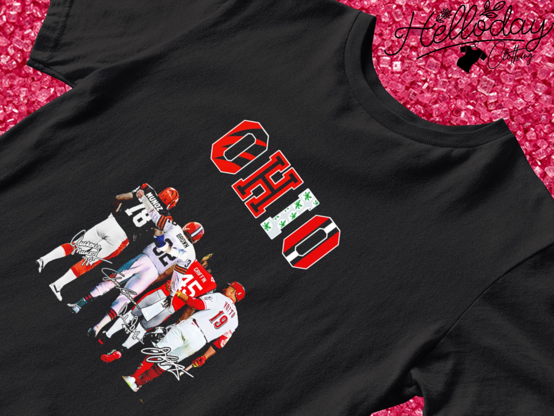 OHIO Anthony Muñoz Brown Archie Griffin and Joey Votto signature shirt,  hoodie, sweater, long sleeve and tank top