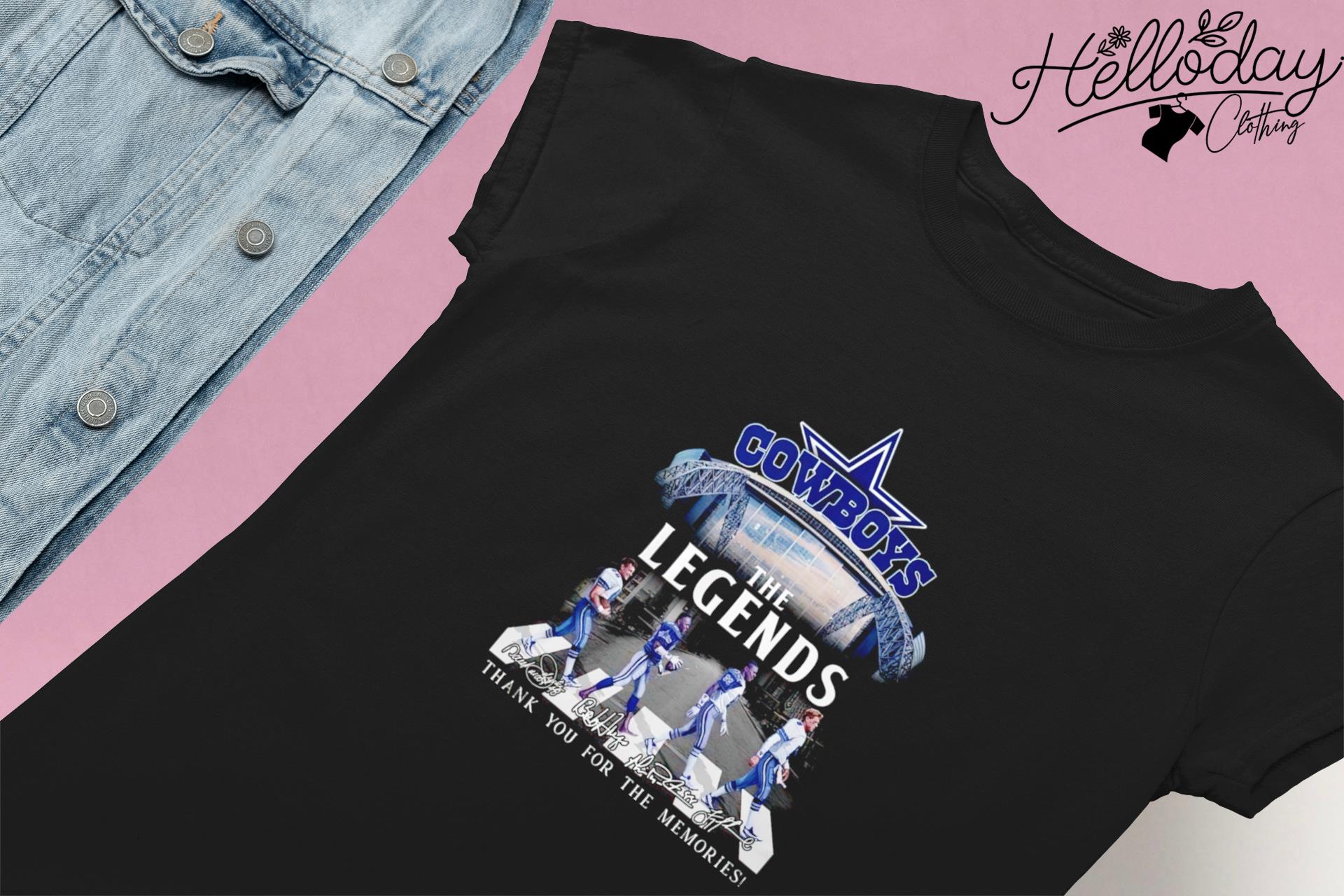 Thank You For The Memories Dallas Cowboys The Legends Abbey Road Shirt,  hoodie, sweater, long sleeve and tank top