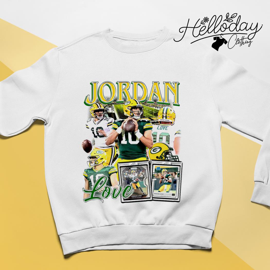 Jordan Love Green Bay Packers retro shirt, hoodie, sweater, long sleeve and  tank top