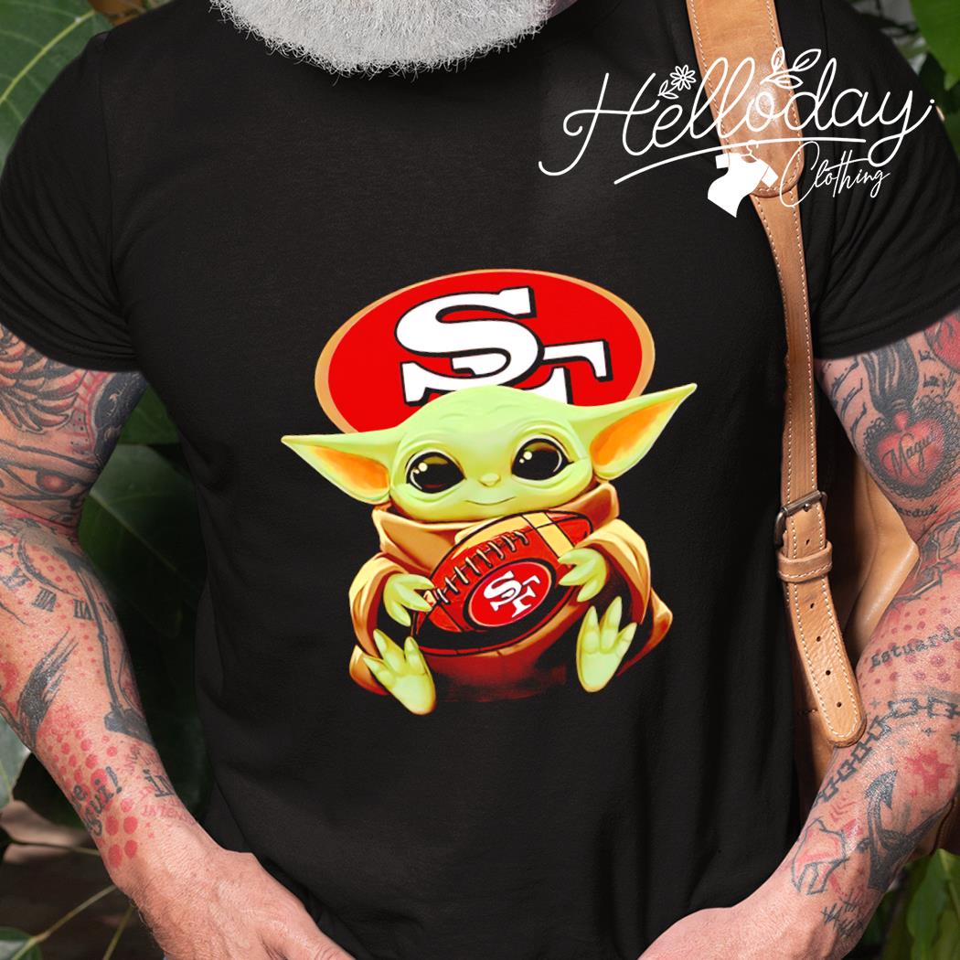 San Francisco 49ers Baby Yoda shirt topaz enhance - Limotees