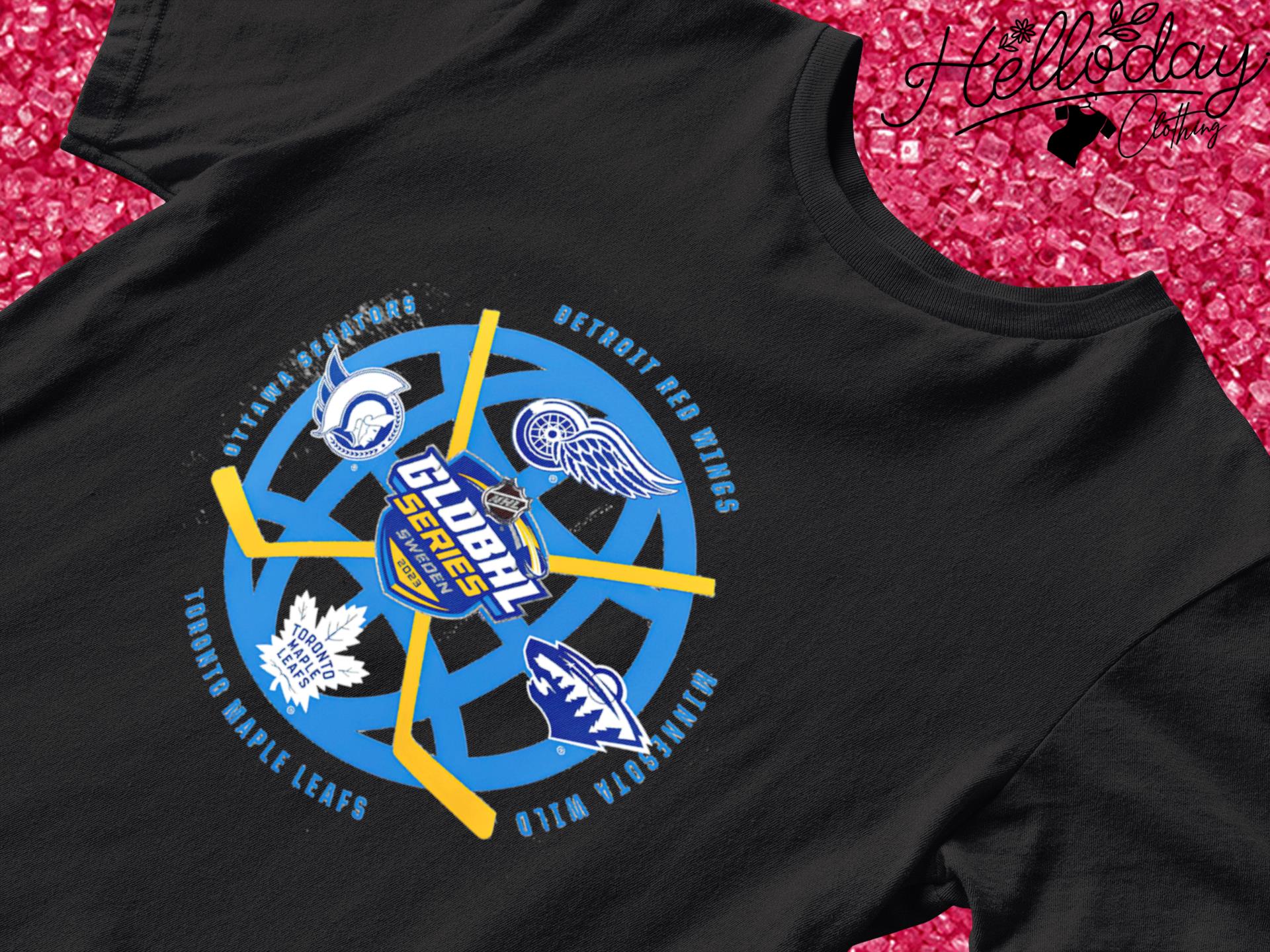 2023 NHL Global Series Sweden Logo Shirt, hoodie, sweater, long sleeve and  tank top