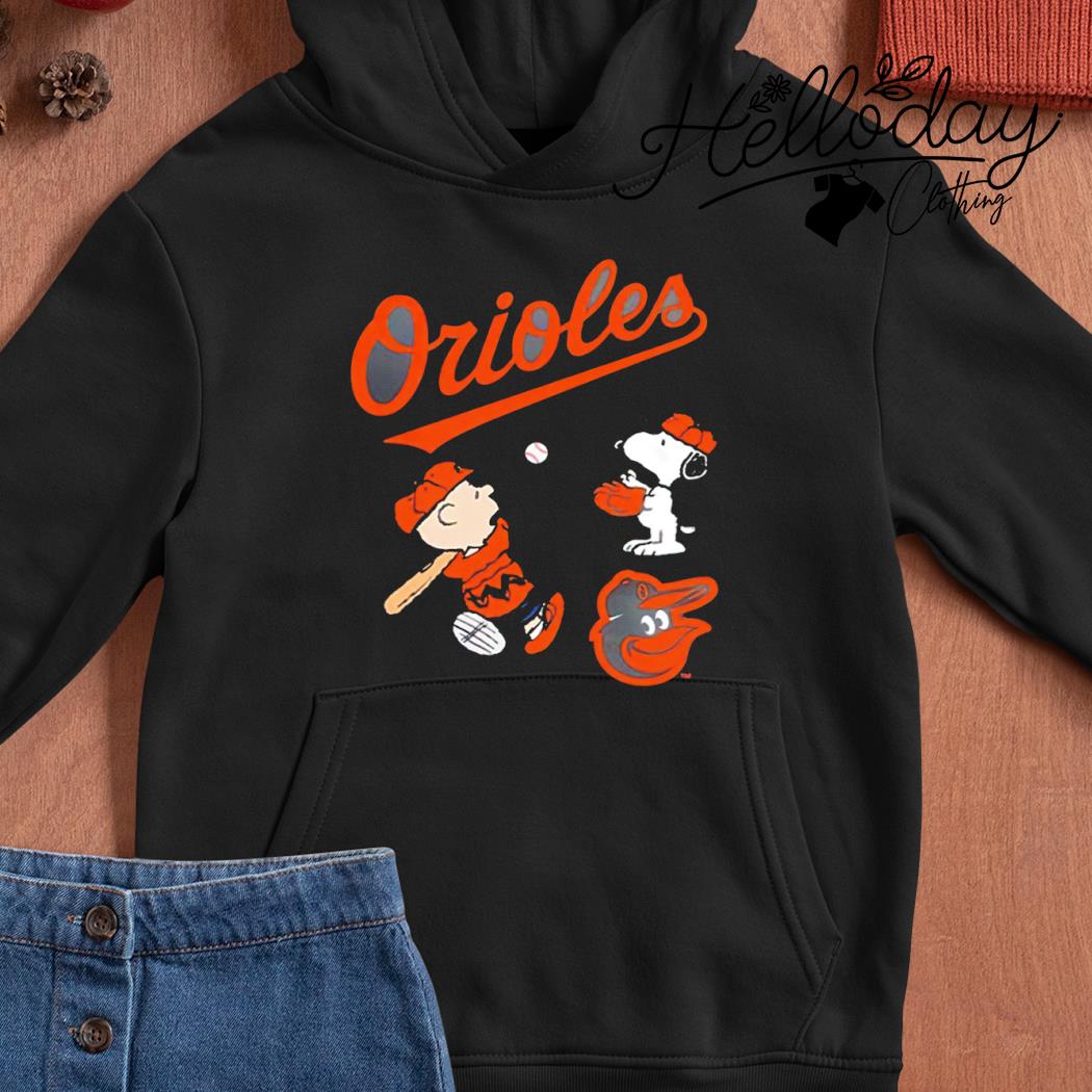 Peanuts Snoopy And Charlie Brown Playing Baseball Baltimore Orioles Shirt,  hoodie, sweater, ladies v-neck and tank top