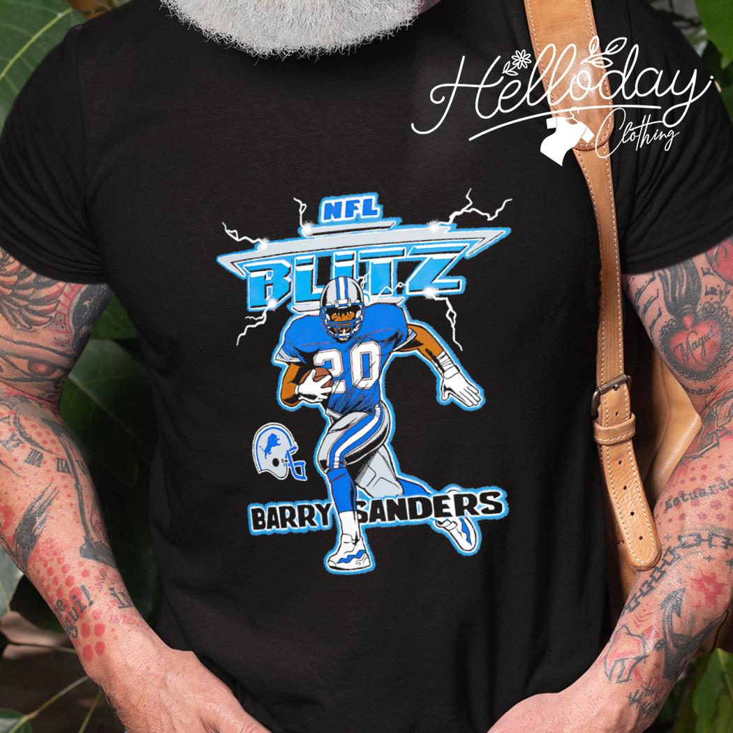 Nfl Blitz Lions Barry Sanders Tee Shirt Hoodie Tank-Top Quotes