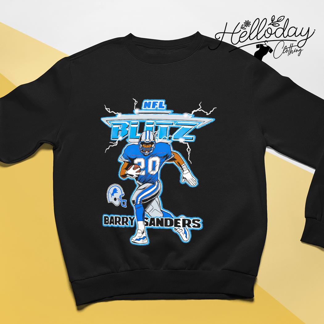 Official nfl Blitz Lions Barry Sanders Shirt, hoodie, sweater, long sleeve  and tank top