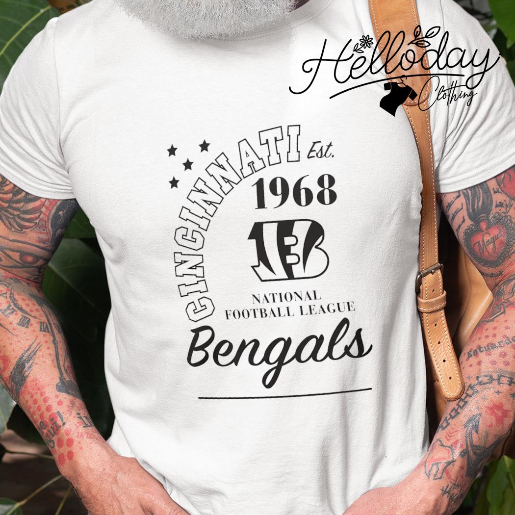 Cincinnati Bengals, Bengals est. 1968 T-Shirt tops anime clothes