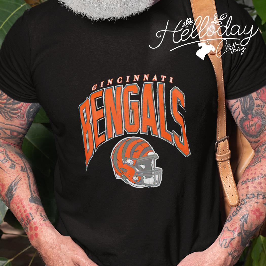 Cincinnati Bengals Shirt - Football Helmet Vintage Sweatshirt Unisex Hoodie