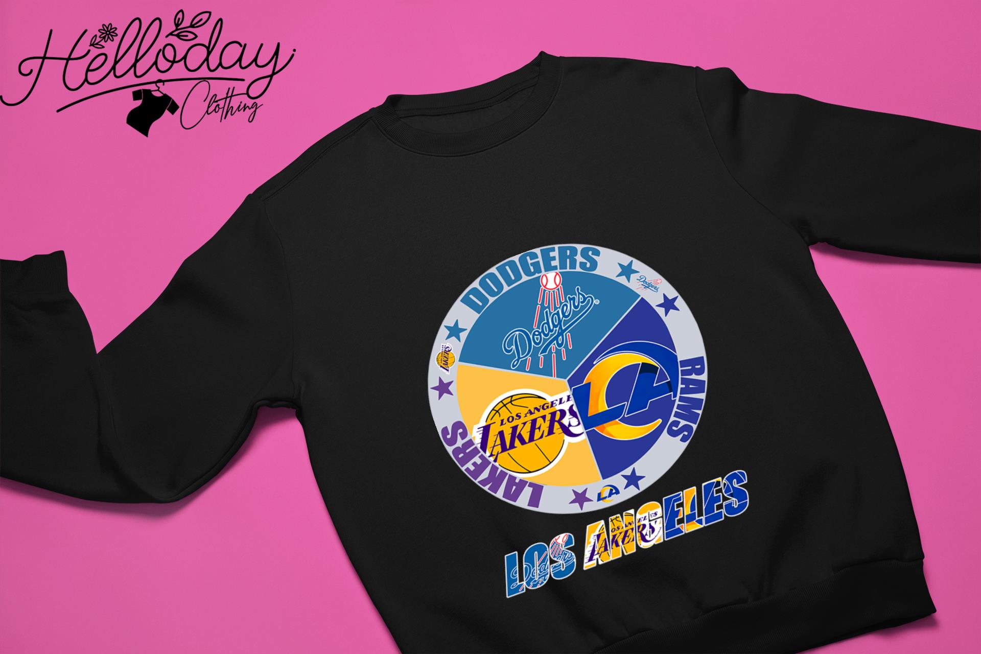 Los Angeles Lakers Los Angeles Dodgers Los Angeles Rams logo sport shirt,  hoodie, sweater, long sleeve and tank top