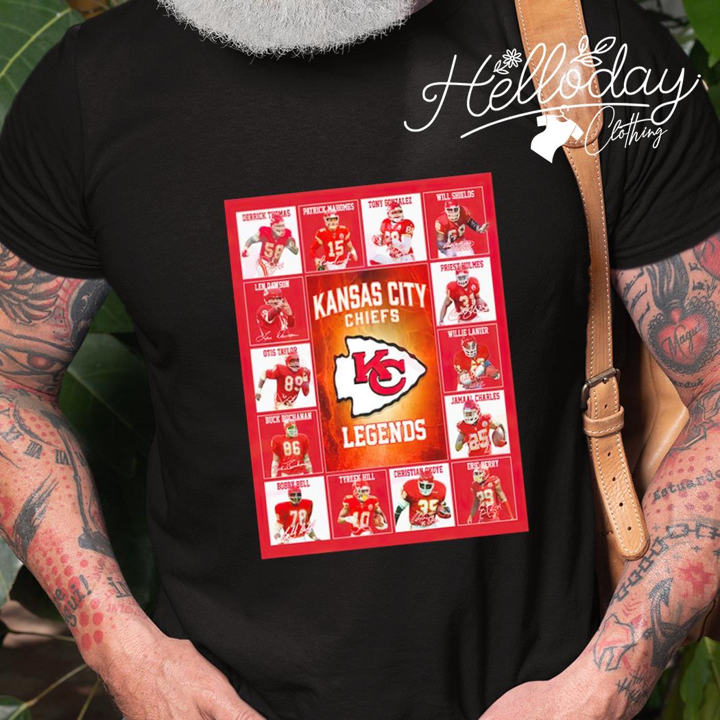 NFL Kansas City Chiefs Legends signature shirt gift for fan