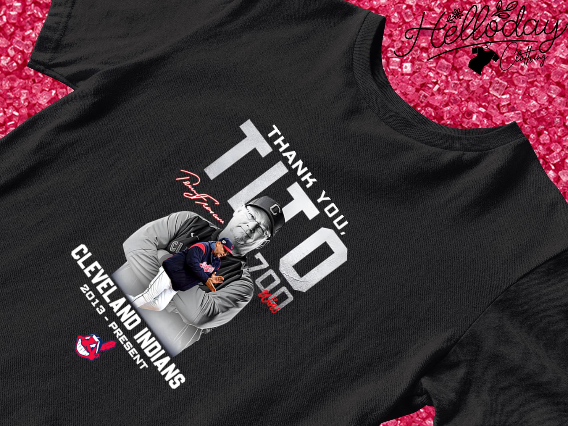 Thank You Tito 700 Wins In Cleveland Indians Signature Shirt, hoodie,  sweater, long sleeve and tank top