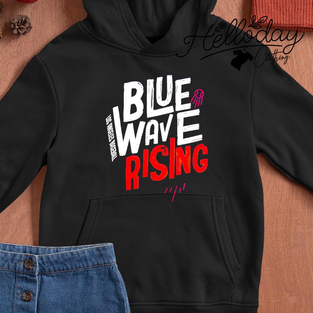 Los Angeles Baseball Dodgers Blue Wave Rising T-shirt,Sweater, Hoodie, And  Long Sleeved, Ladies, Tank Top