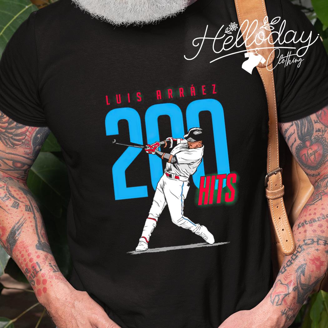 Luis Arráez Miami Marlins 200 Season Hits Shirt, hoodie, sweater, long  sleeve and tank top