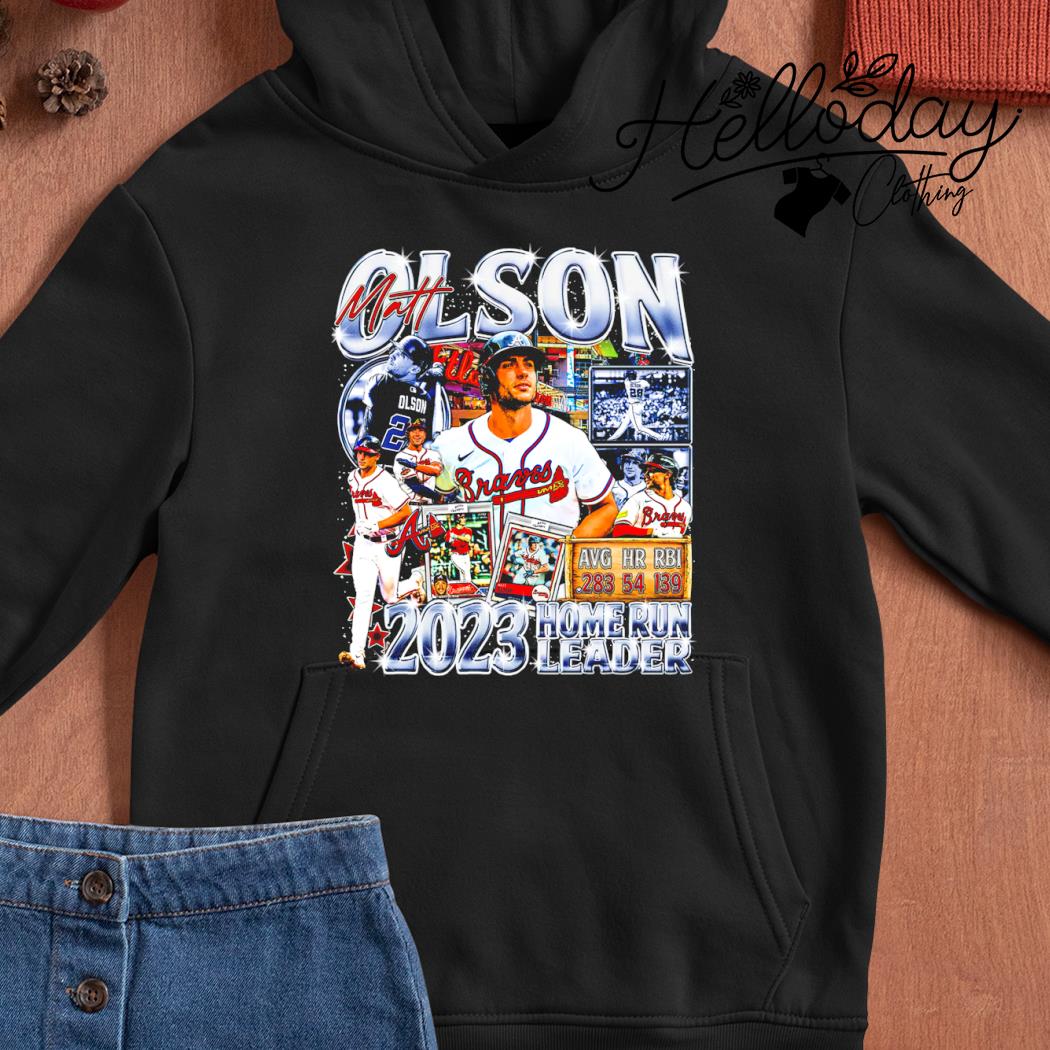 Official matt Olson Avg Hr Rbi 283 54 139 2023 Home Run Leader Atlanta Braves  T-Shirts, hoodie, tank top, sweater and long sleeve t-shirt