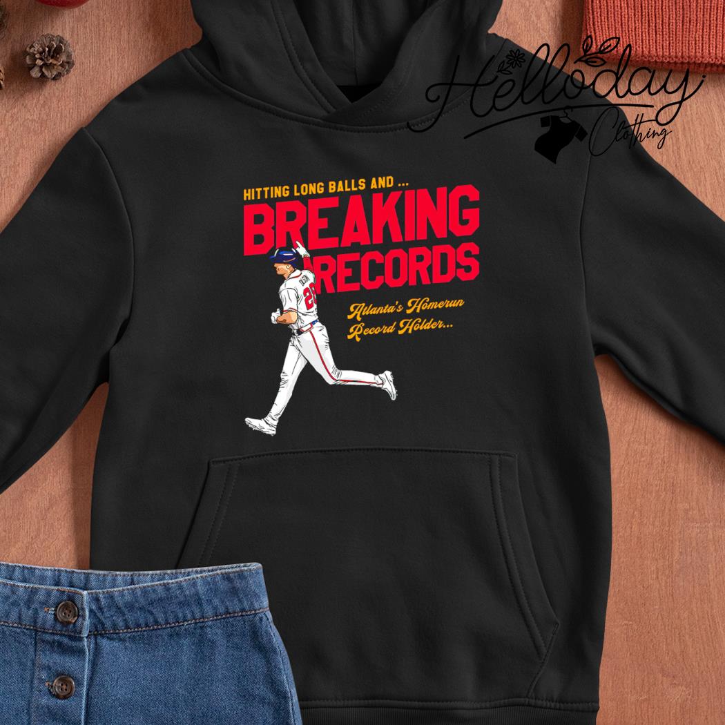 Matt Olson Atlanta Braves hitting long balls and breaking records Atlanta's  Home run record holder shirt, hoodie, sweater, long sleeve and tank top