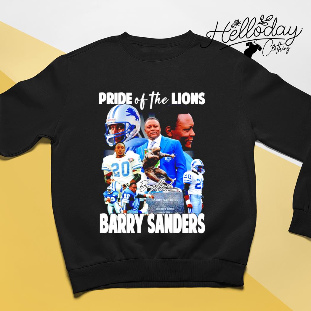 Official men's Detroit Lions Barry Sanders SMPLFD signature T-Shirt,  hoodie, sweater, long sleeve and tank top