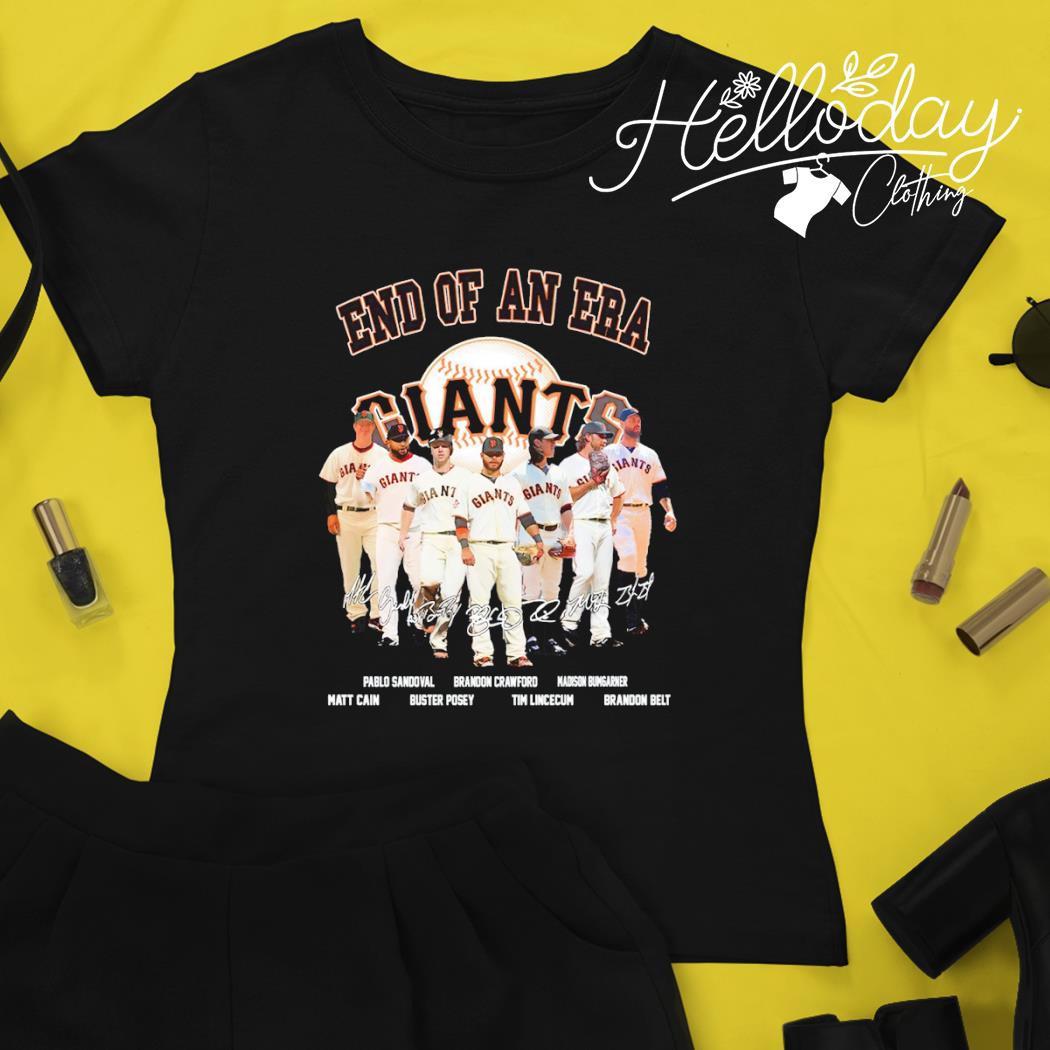 San Francisco Giants end of an era signatures shirt, hoodie, sweater, long  sleeve and tank top